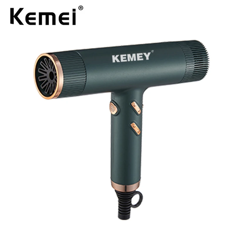 

Kemei Professional Ionic Hair Dryer Powerful 1500W Fast Drying Low Noise Blow Dryer 2 Concentrator Nozzle 1 Diffuser Attachments