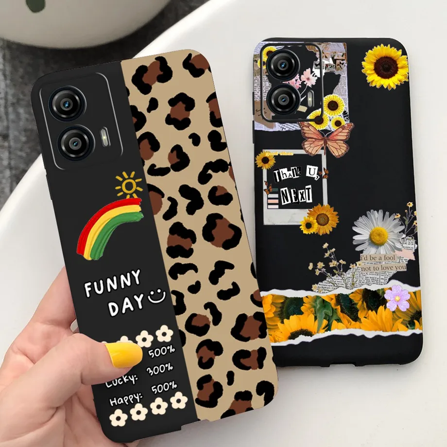 Per Motorola Moto G53 Custodie Slim Soft Sikilly Cover Case Per Motorola G73 G 53 Motog53 Xt2335-2 Fundas Daisy Flower Girly Capa