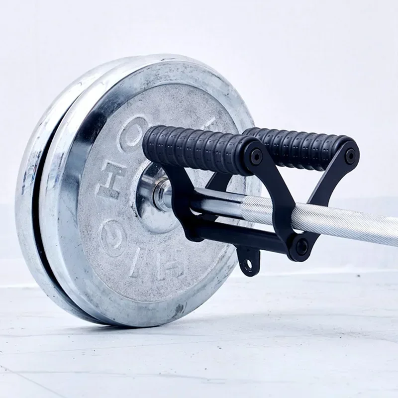 Rowing Handle Barbell Bar Training Arm Strength Pull Down Deadlift Pressure Handle Fitness Grip Gym Equipment Accessories
