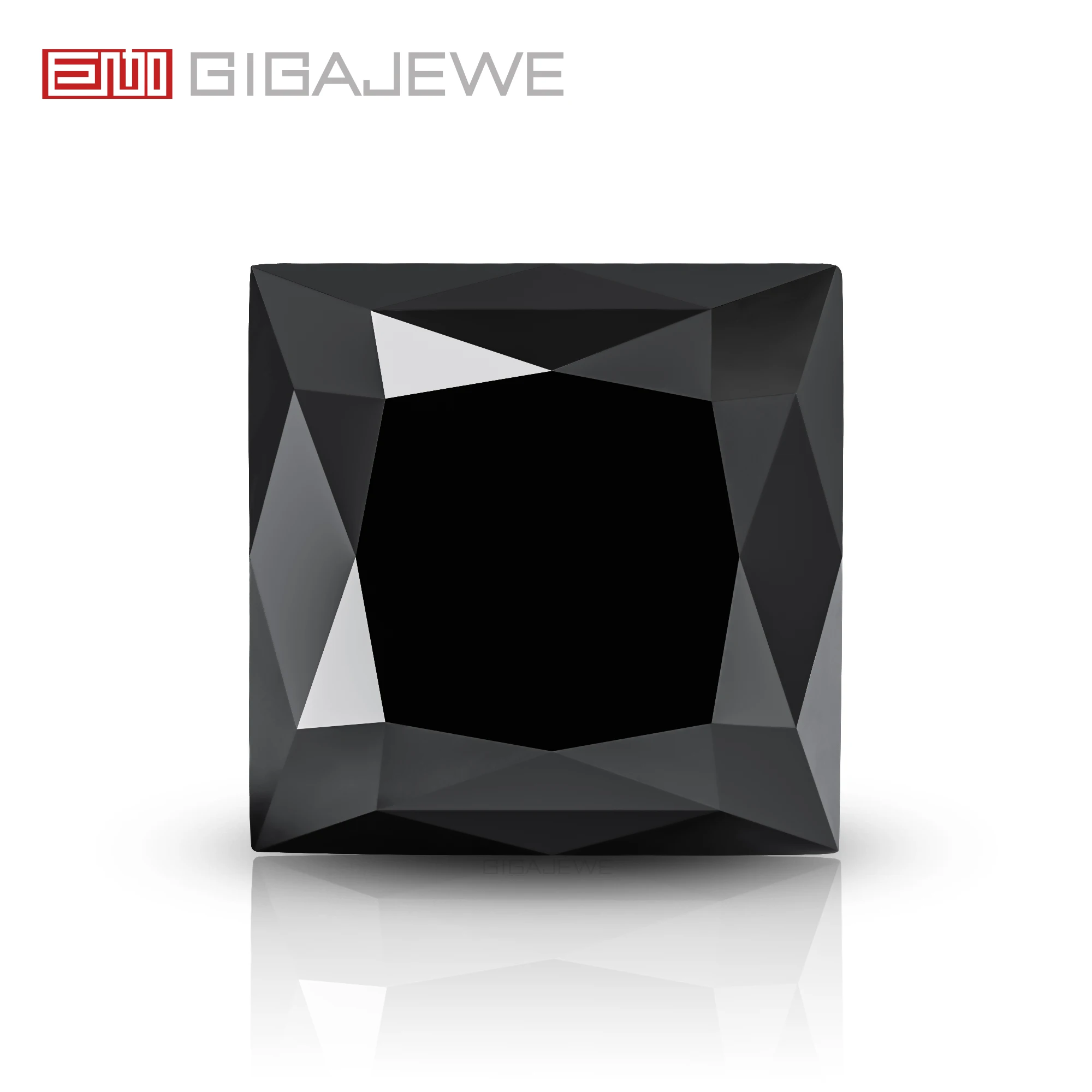 

GIGAJEWE Moissanite Black Color Princess Cut FL-VVS1 PFL-remium Gems Loose Diamond Test Passed Gemstone For Jewelry Making