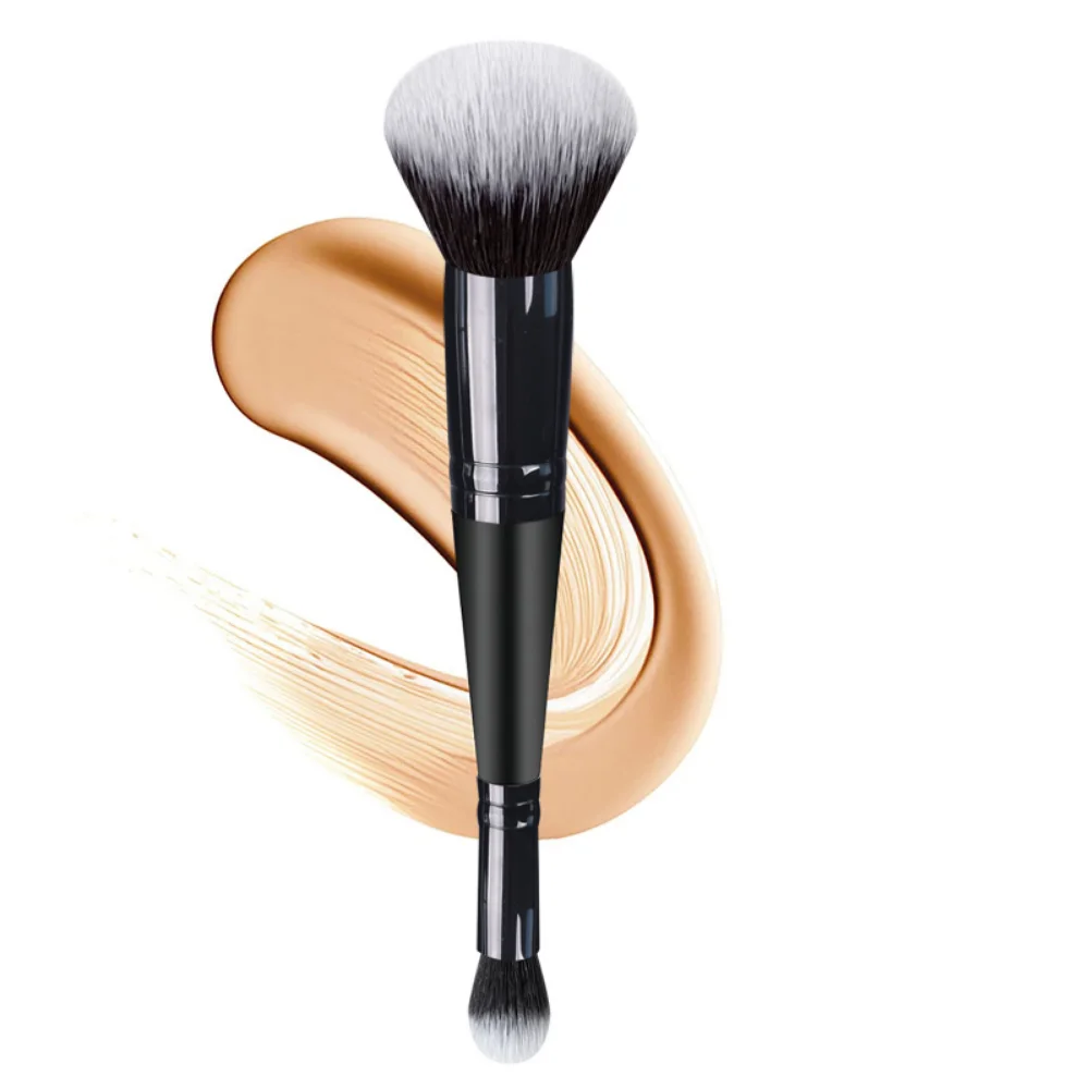 Doppelkopf-Profi-Make-up-Pinsel 2-in-1-Grundlagenpinsel Concealer Highlighter Puder Rougepinsel Beauty-Make-up-Tools_voghion.com