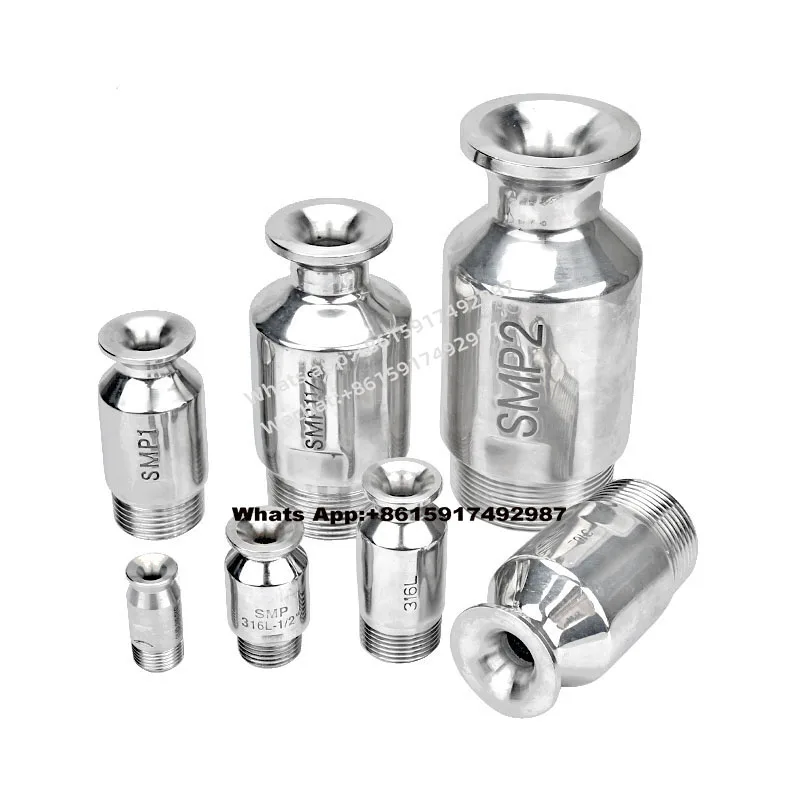 

316L Stainless Steel SMP Solid Cone Nozzle Large Diameter Anti-clogging Dust Removal Cleaning Large Flow Spray Nozzle