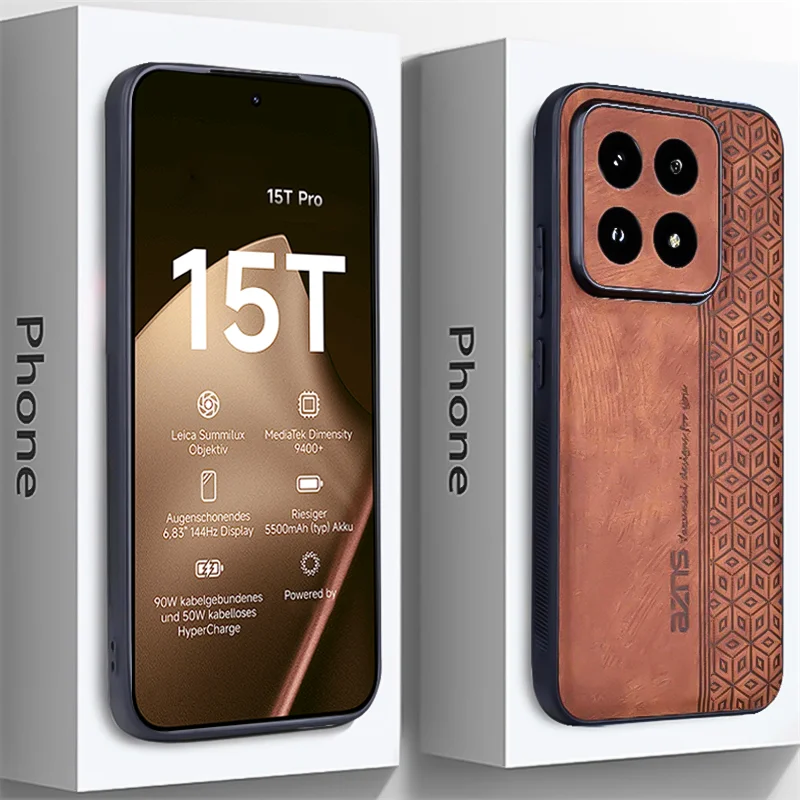 Business Elite Leather Phone Case with Matte Texture Finish