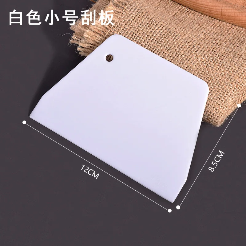 Plastic Cake Cream Spatula Doug Trapezoidal Cream Cake Scraper Pastry Dough White Cutting Board Baking Tools Kitchen Gadgets baking supplies cake tools
