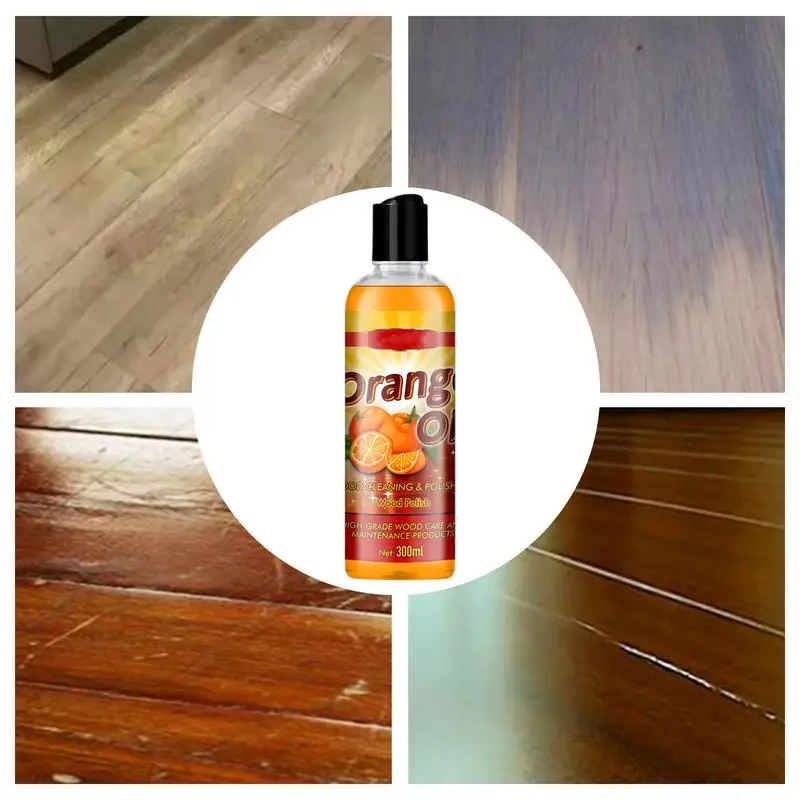 Wood Floor Oil Orange Oil For Garden Furniture 300ml Hardwood Floor Polish Care Anti-cracking Brighten Refill For Home Wood