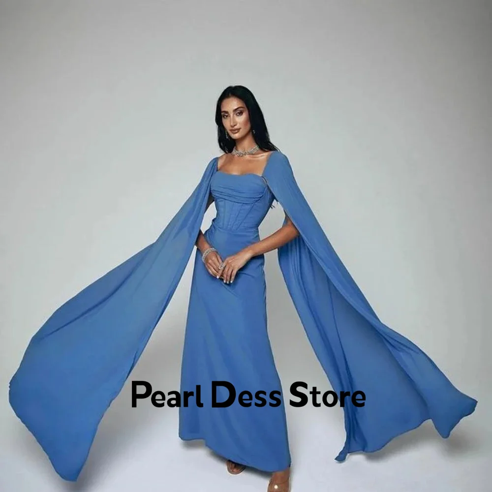 

Women's ball dress chiffon pleated evening dress minimalist square tight formal occasion dress party wedding evening dress