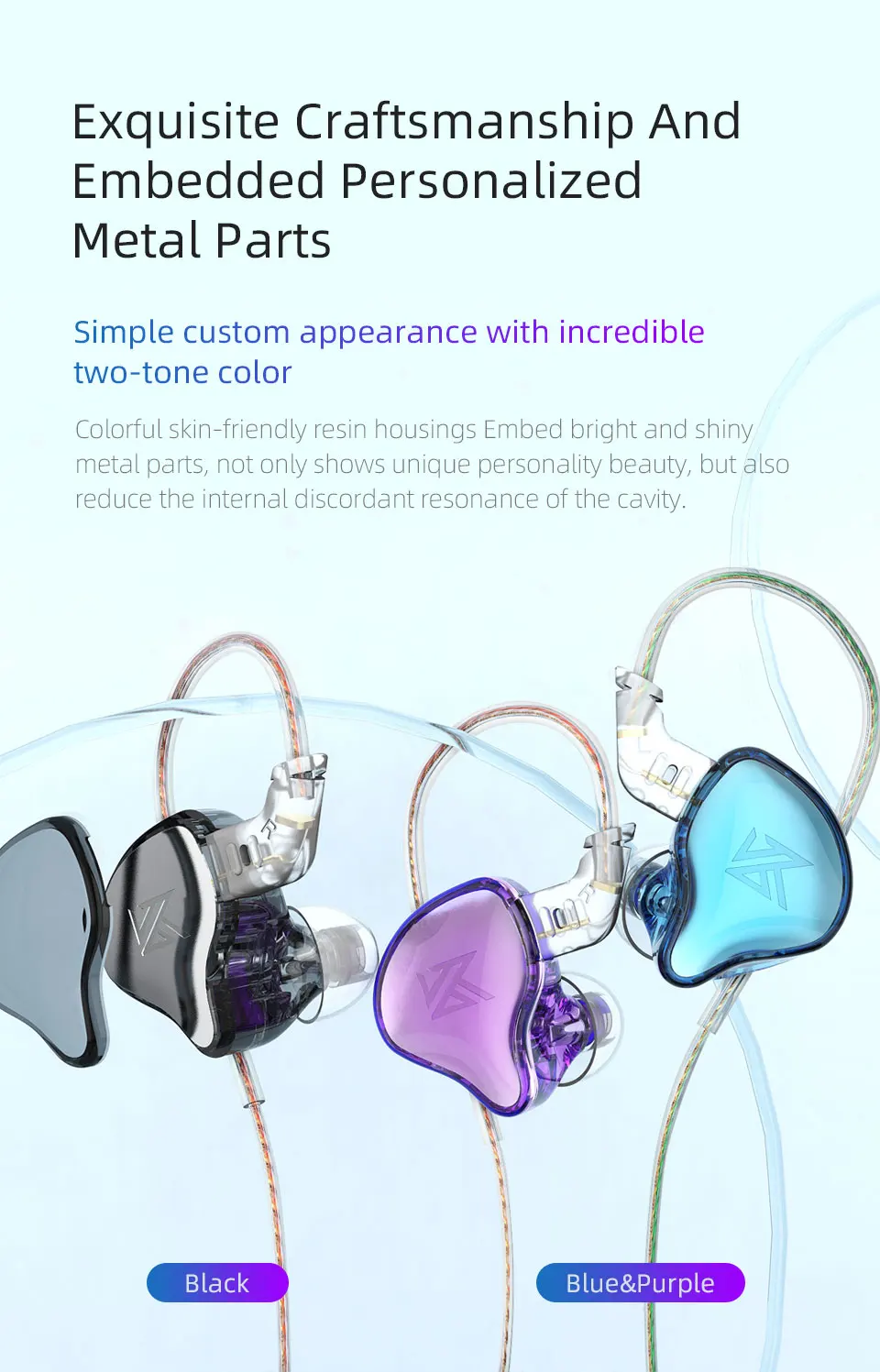 Description Picture 5 of itemKZ EDC Earphones 1 Dynamic HIFI Bass Earbuds In Ear Monitor Headphones Sport Noise Cancelling Headse