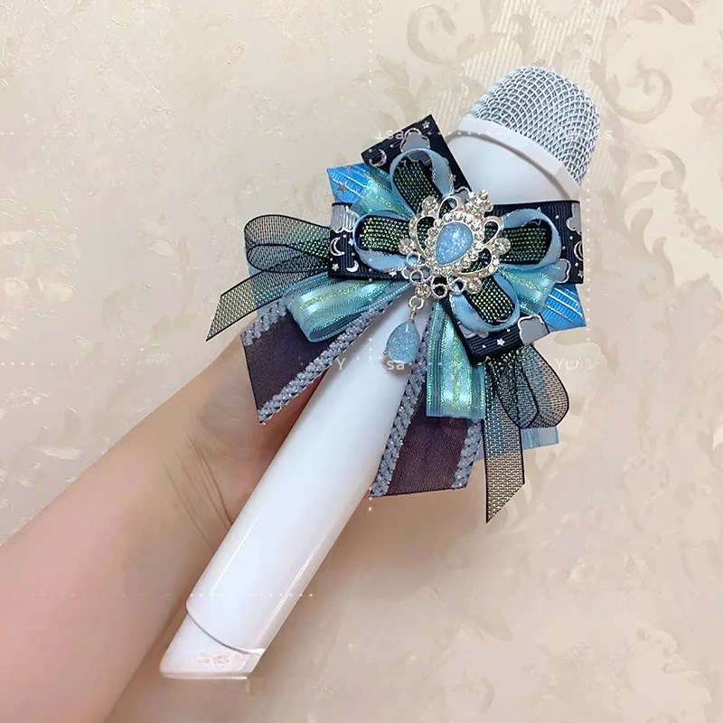 Bow Brooch Original Lolita Women's Luxury Water Diamond Bow Brooch Concert Hand Light Bow Set Shirt Sweater Pin Handmade Jewelry Gift