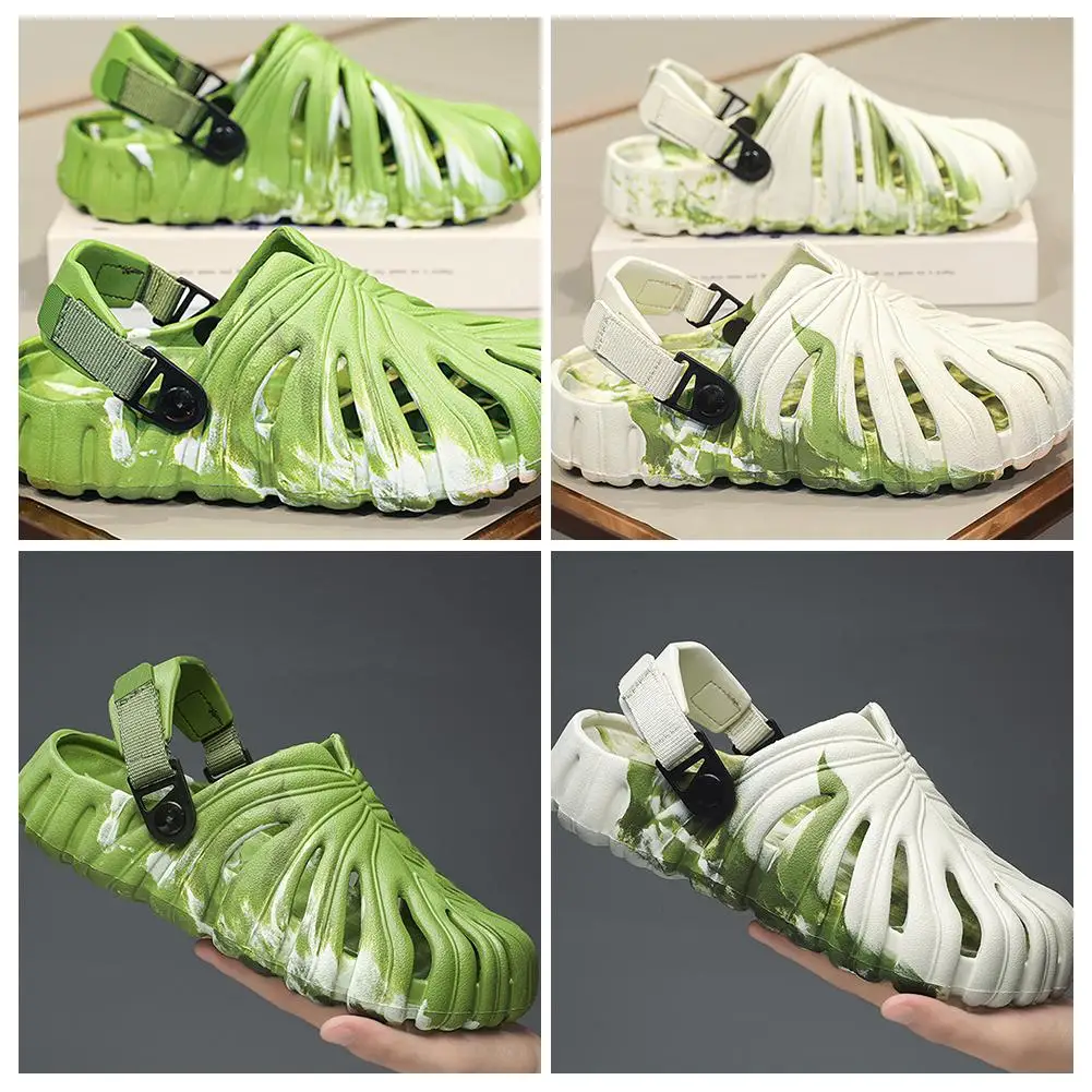 Lightweight Slippers New Fashion Summer Monstera Deliciosa Unisex Beach Slide Slip On Breathable Outdoor Sandals