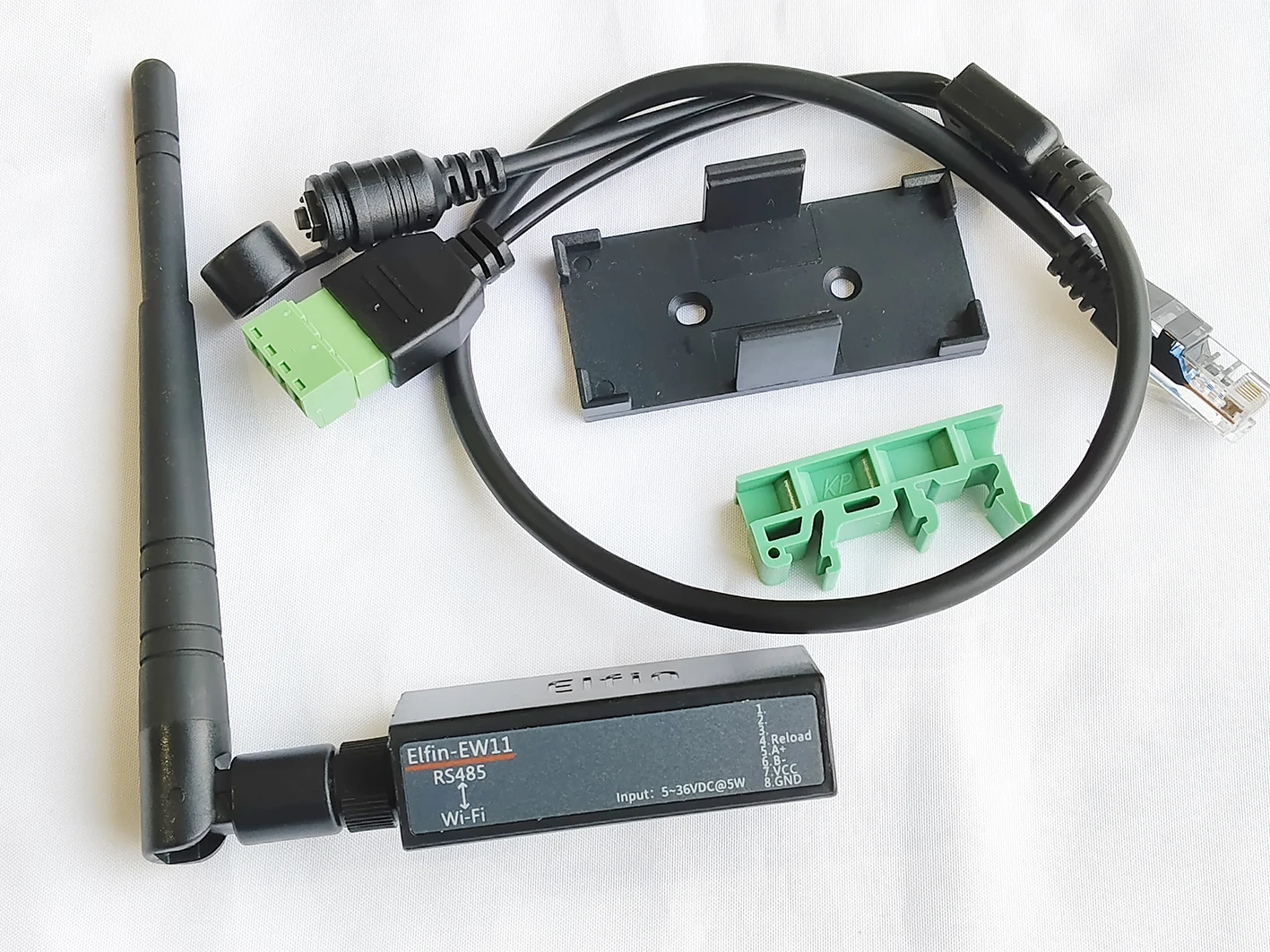 직렬 포트 RS485 - WiFi 직렬 장치 서버 Elfin-EW11 지원 TCP/IP Telnet Modbus TCP 프로토콜 IOT 데이터 전송 변환기