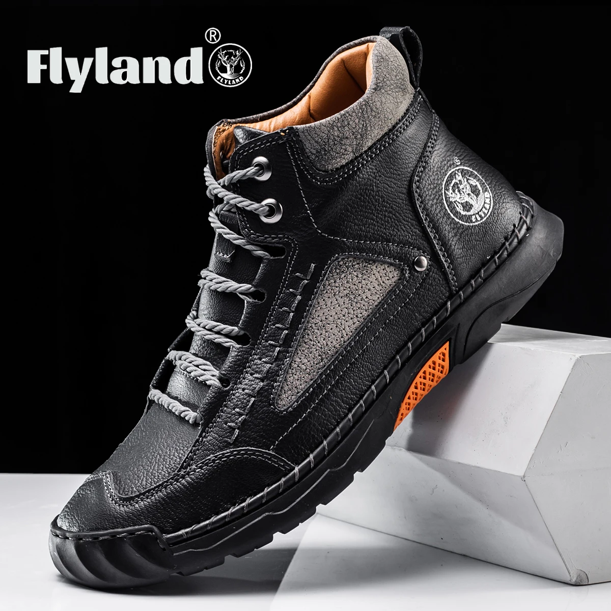 Flyland Nuovo Arrivo Moda Uomo Vintage Mocassini In Morbida Pelle Scarpe Fatte A Mano Business Casual Flats Driving Shoe Plus Size