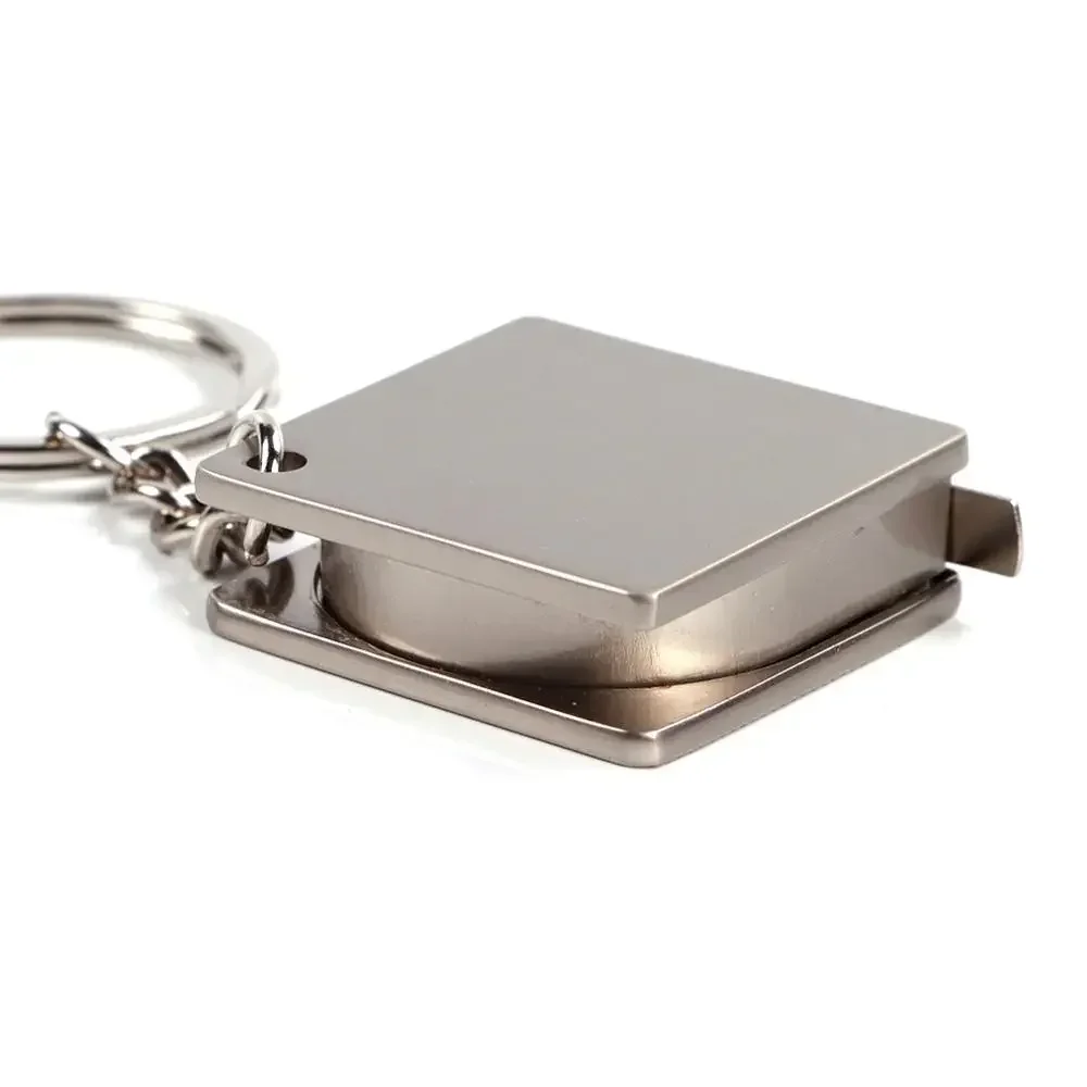 Tape Measure Metal Tape Measure Keychain Stainless Steel Retractable