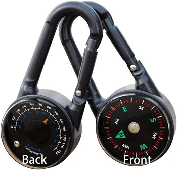 Zinc Alloy Compass Keychain 1