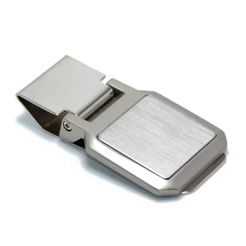 Stainless Steel Cash Clamp Holder Credit Card Holder Solid Color Minimalist Wallet Functional for Cash Card Book Collar