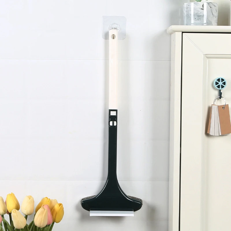 Retractable Long-Handle Cleaning Brush for Windows, Curtains, and Carpets