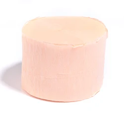 Vibrant Crepe Paper Roll for Creative Crafts and Gift Wrapping - 18 Colors, 4.5x2500cm (Honey Bud color)
