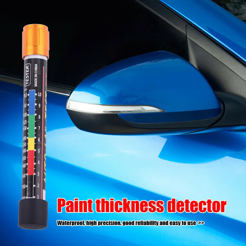 Car Paint Thickness tester Pen with Magnetic Tip Scale Indicator Portable Car Paint Coating Tester Meter Coat Crash Check Test