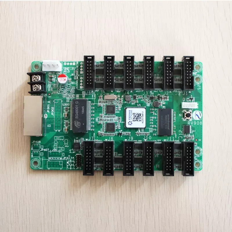 Linsn LED 수신 카드 RV908H32 모니터 기능이있는 실내 실외 LED 디스플레이 컨트롤러에 대한 풀 컬러 1024x768 픽셀
