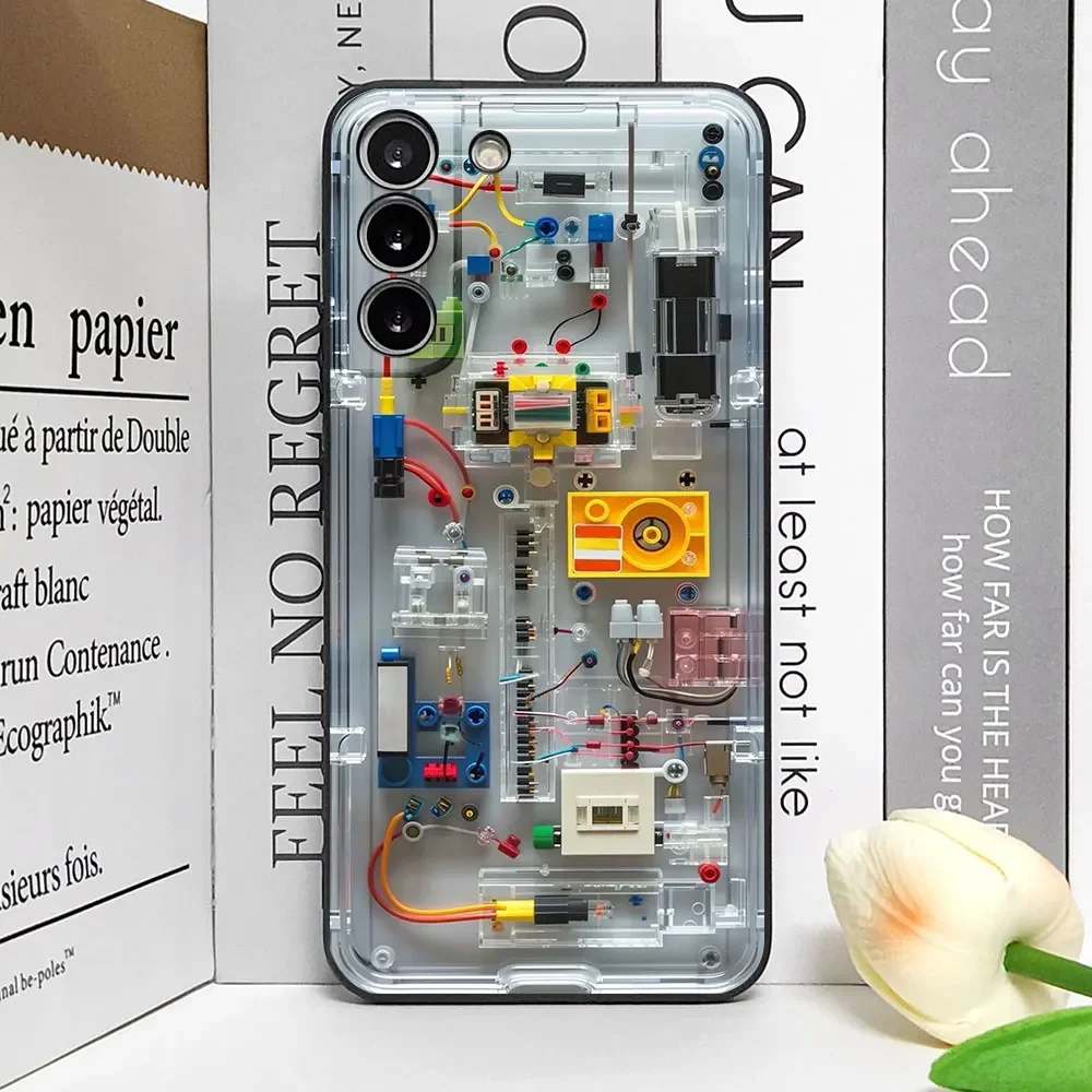 Advanced Circuit Board Pattern Phone Case - Soft Cover Art Design