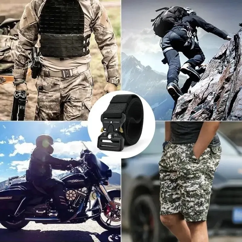 Men' Belt Outdoor Multi Function Canvas For Nylon Male Belts Women' Sports...