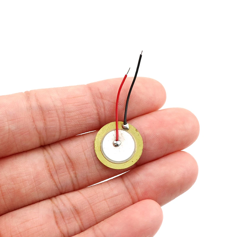 Piezoelectric Piezo Ceramic Wafer Plate Dia 15mm For Buzzer Loudspeaker 10 Pcs