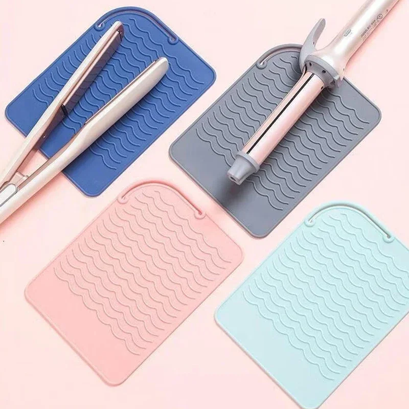 Portable Silicone Heat Resistant Mat Hair Styling Tool For Travel