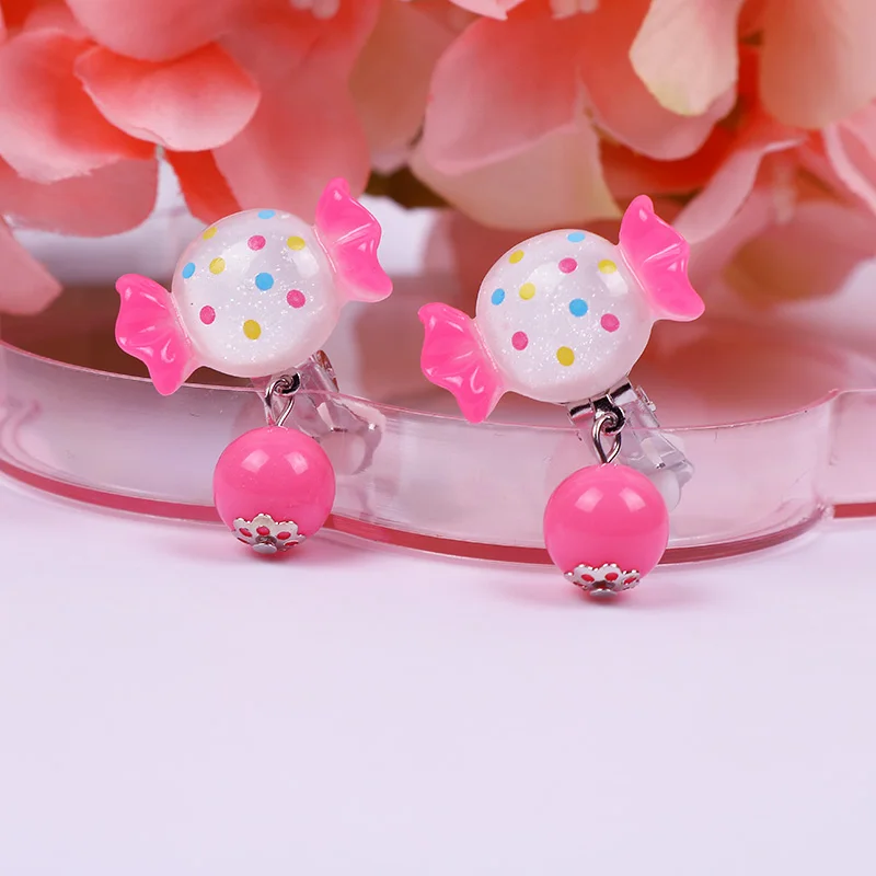 7 Pairs Mix In Box Lovely Children's Baby Girl Clip on Earrings kids Ear Clip no Pierced Party Cute Jewelry Gifts ear clip earrings,clip earrings,ear clip,ear accessories