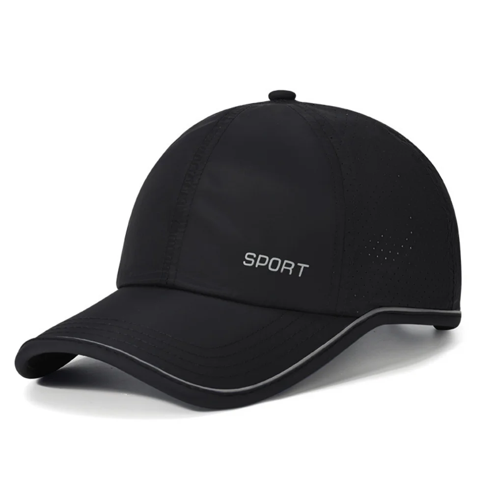 Nouvelle casquette de baseball légère, perforée, respirante, à séchage rapide et réglable, unisexe, pour la randonnée et la protection solaire en extérieur