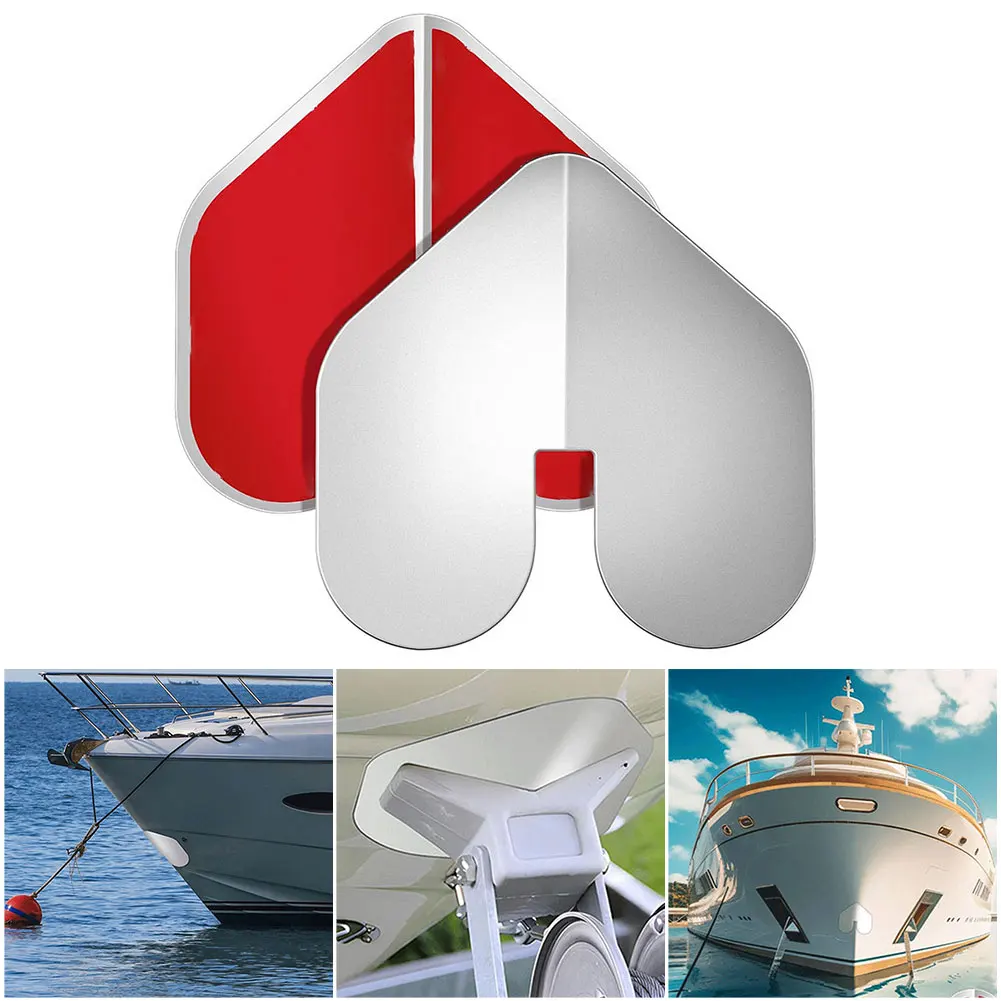 2Pcs Boat Bow Protector with Adhesive Notched Bow Guard Rust Proof Boat Hull Shield for Wear and Scratches Protection