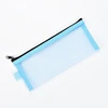 20.5x9cm Mesh Cosmetic Bag Nets Stationery Pencil Bag Case Holder Zipper Portable Lipsticks Keys Coin Charge Cable Organizer 6