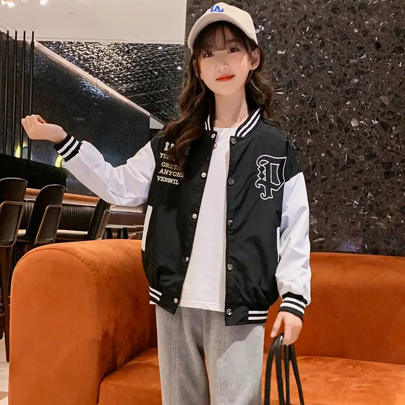 2022 Spring Children's Jacket Baseball Suit Bomber Tiny Cottons Kids Clothes for Teen Quilted Coats