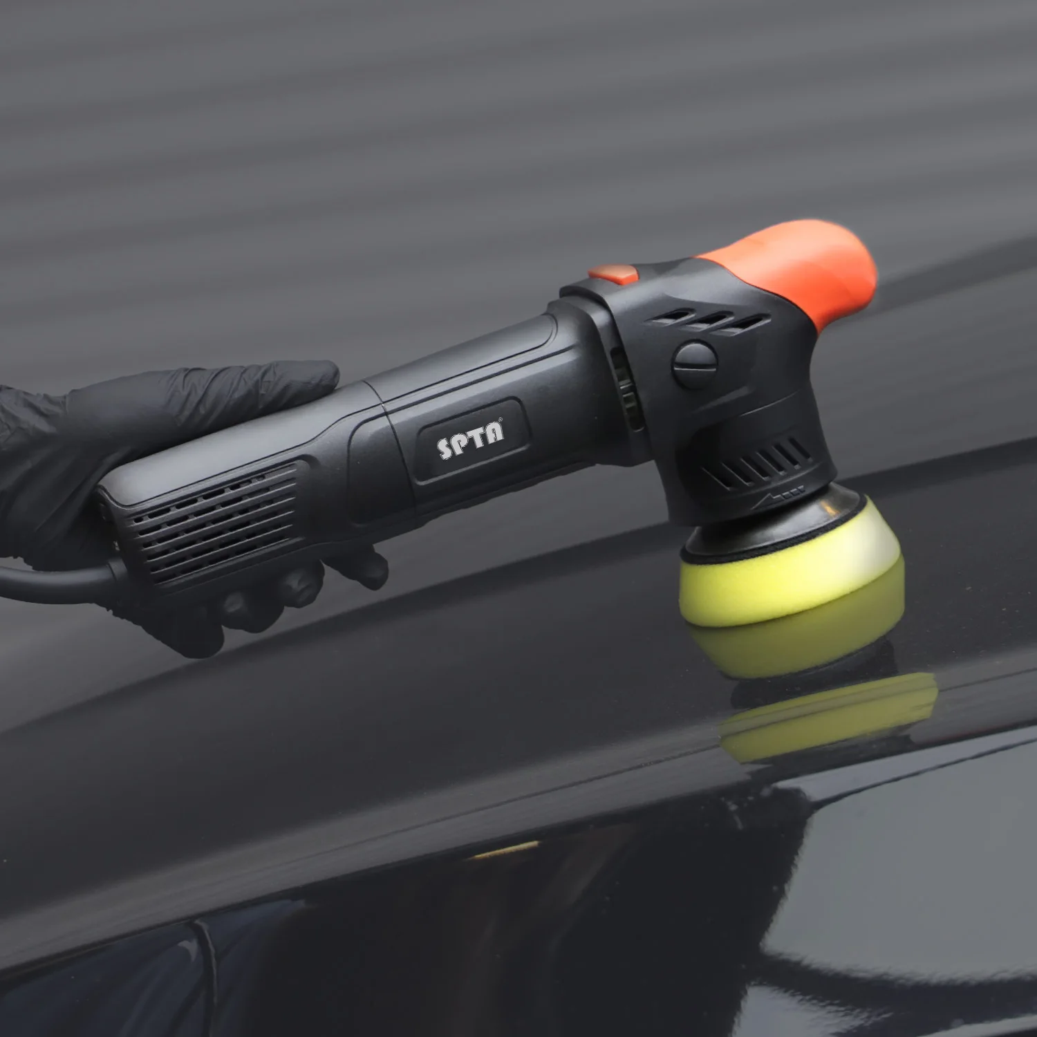 SPTA New Model CP301 3" 80mm Electric Mini Car Polisher 710W 8mm 9mm 12mm Orbit Dual Action Polishing Waxing Machine