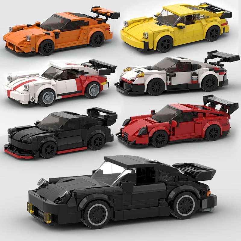 2025 새로운 MOC 터보 시티 테크니컬 스피드카 스포츠 레이싱 자동차 레이서..