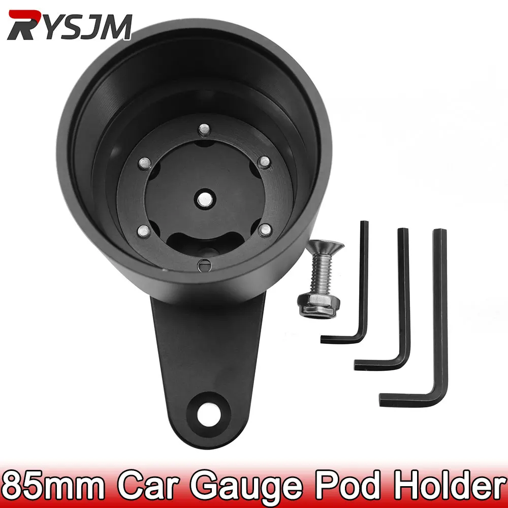 1pc Aluminum Bracket 85mm Gauge Pods Motorcycle Tachometer Speedometer Gauge Holder Instrument Bracket Meter Mount Holder car meters holder