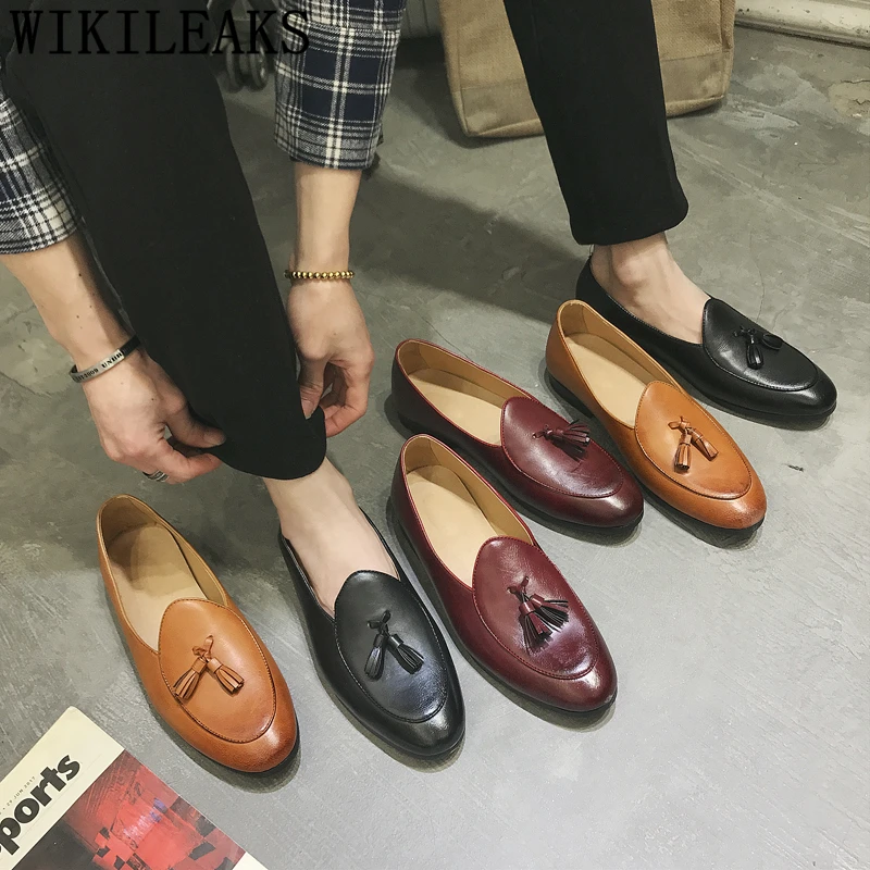 

Italian Men Dress Shoes Leather Brand Elegant Shoes For Men Coiffeur Formal Shoes Men Classic Sepatu Slip On Pria Buty Meskie