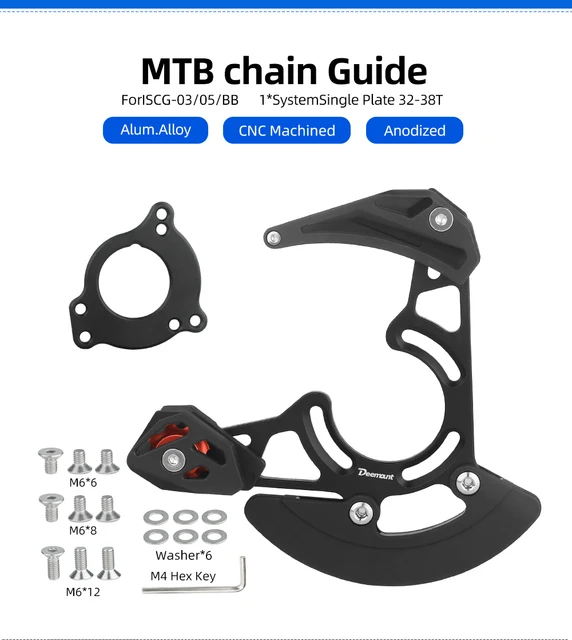 Guida Catena Bici ZTTO | In Lega Alluminio 7075 | Ultra Leggera | Protezione Caduta Catena - Foto 13
