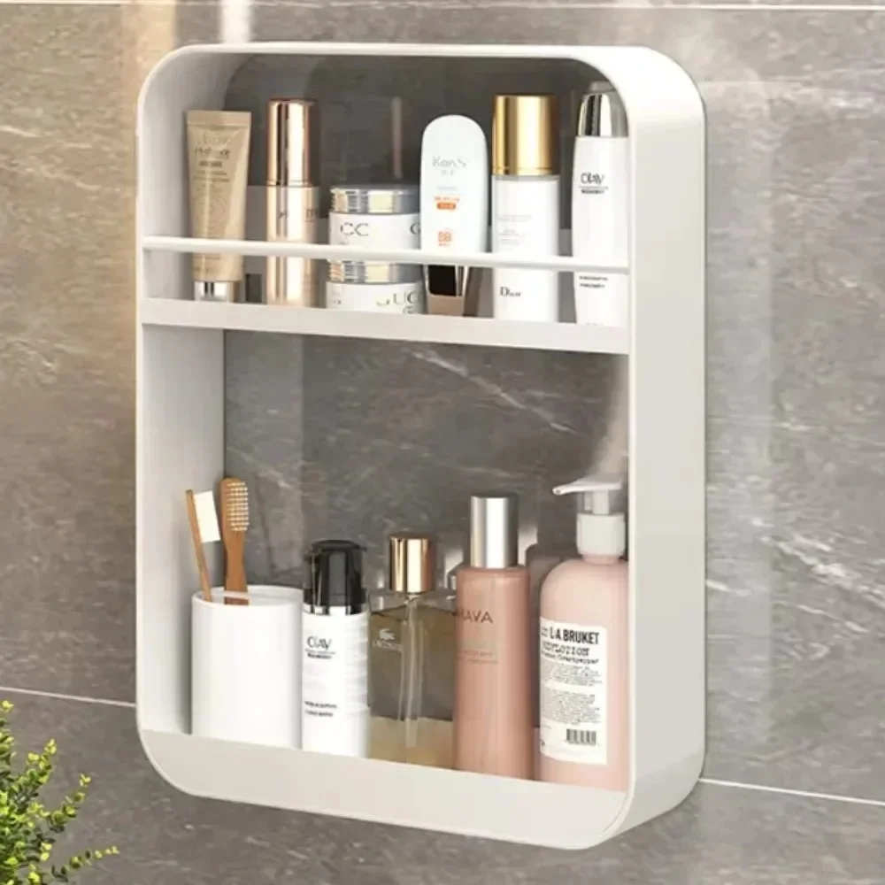 Wall-Mounted Storage Rack Living Room Beverage Cup Storage Stands Household Accessories Clothing Cleaning Products Organizers