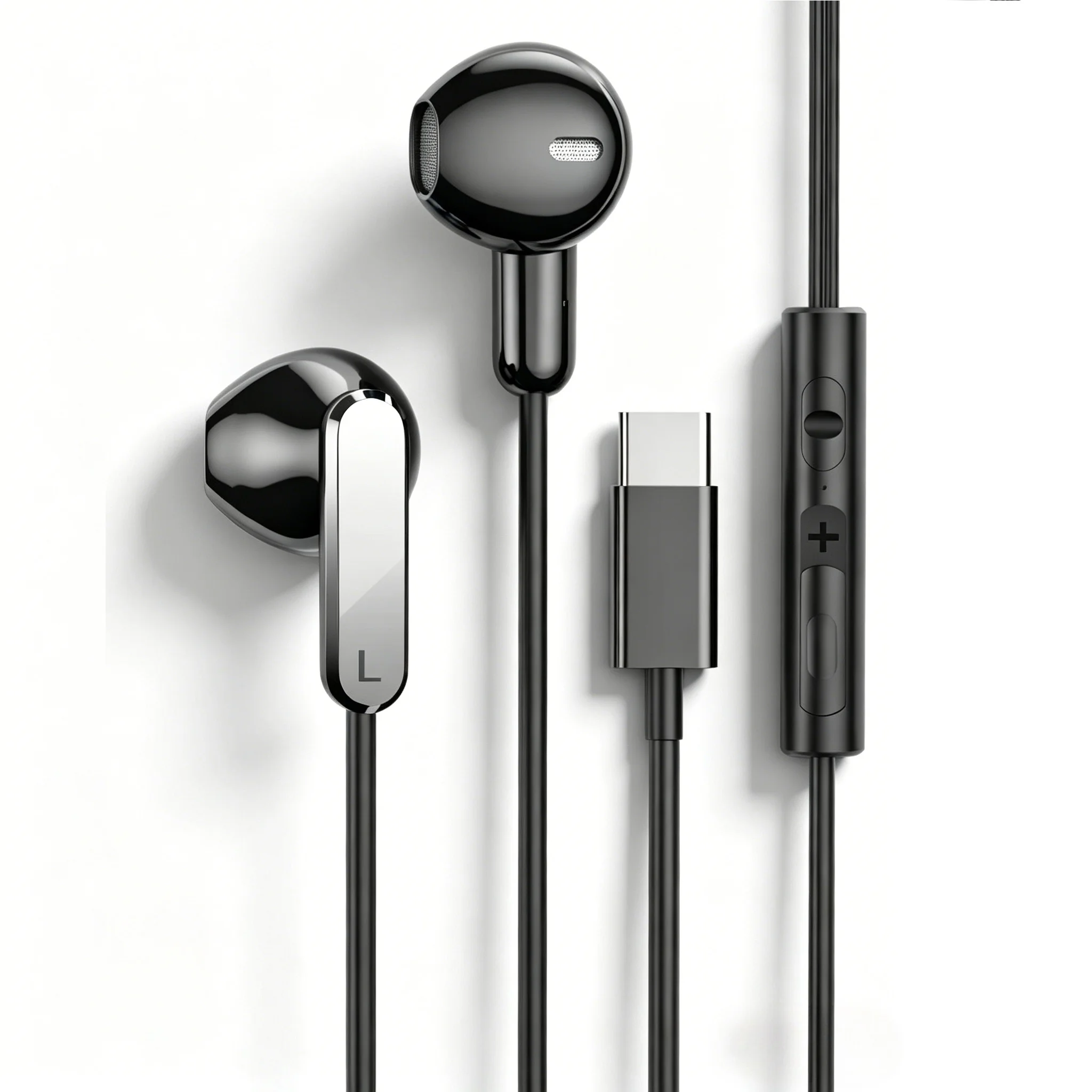 3.5mm/USB Type-C Wired Earphones HiFi Bass Stereo Volume Control Wired Gaming Headsets For Gaming Music Player Headphones 1
