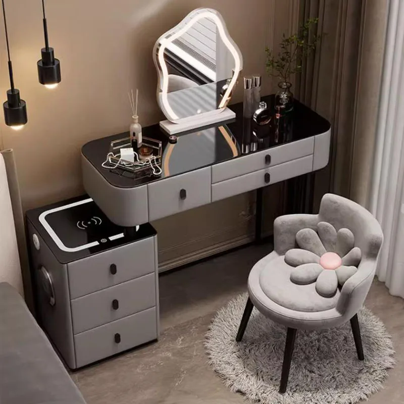 

Luxury Dressing Table Bedroom Makeup Modern Organizer Closet Drawer Vanity Desk Dressers Cabinets Toaletka Z Lustrem Home Decor