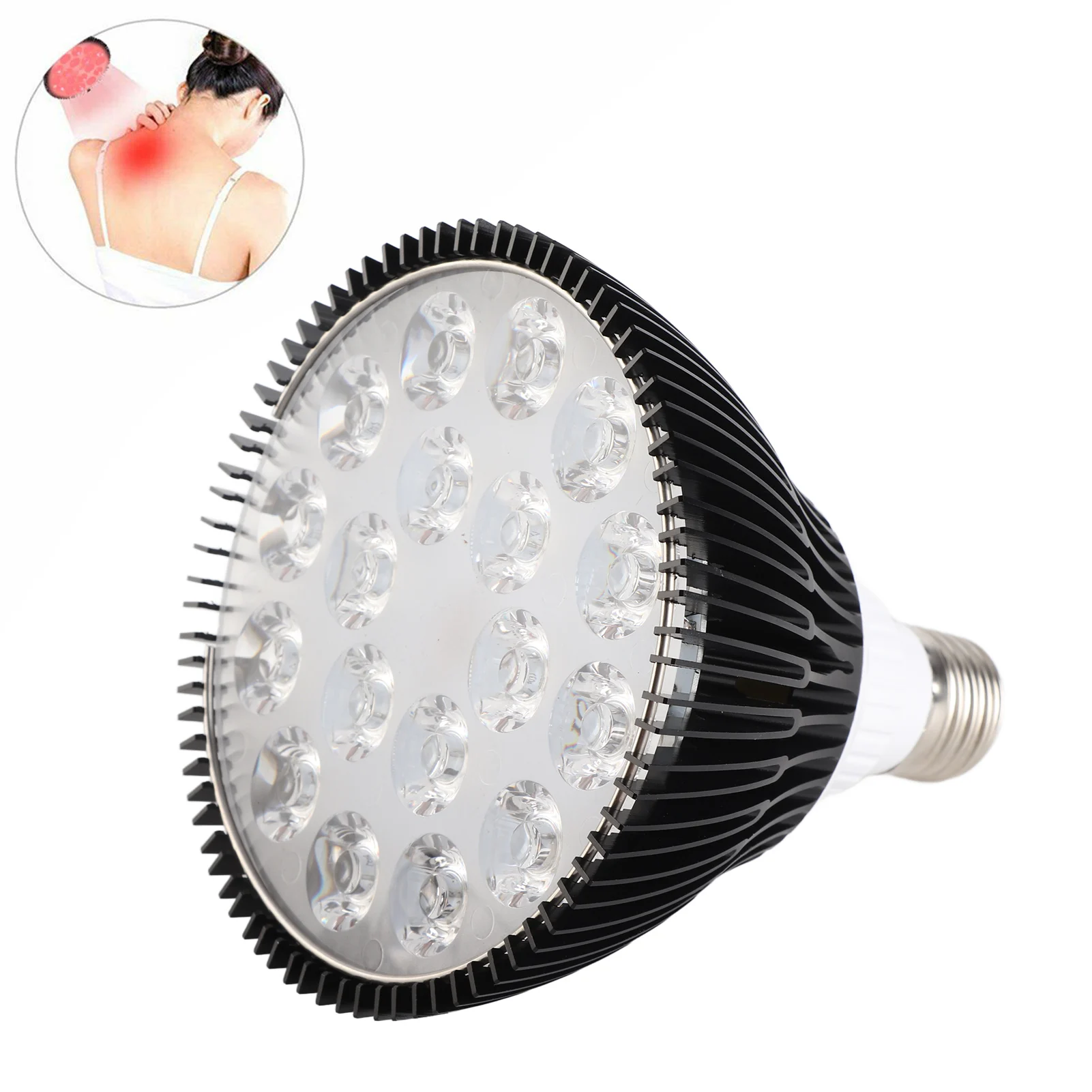 Physiotherapy Lamp Bulb 54W Red Light Therapy Lamp Bulb 660nm and 850nm Near Infrared LED Lamps