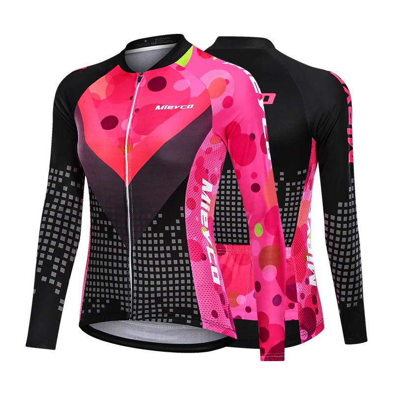Women's cycling overalls Quick Dry Mountain Bike Jerseys Autumn Spring Breathable Woman Cycling Tops Long Sleeve Women's cycling