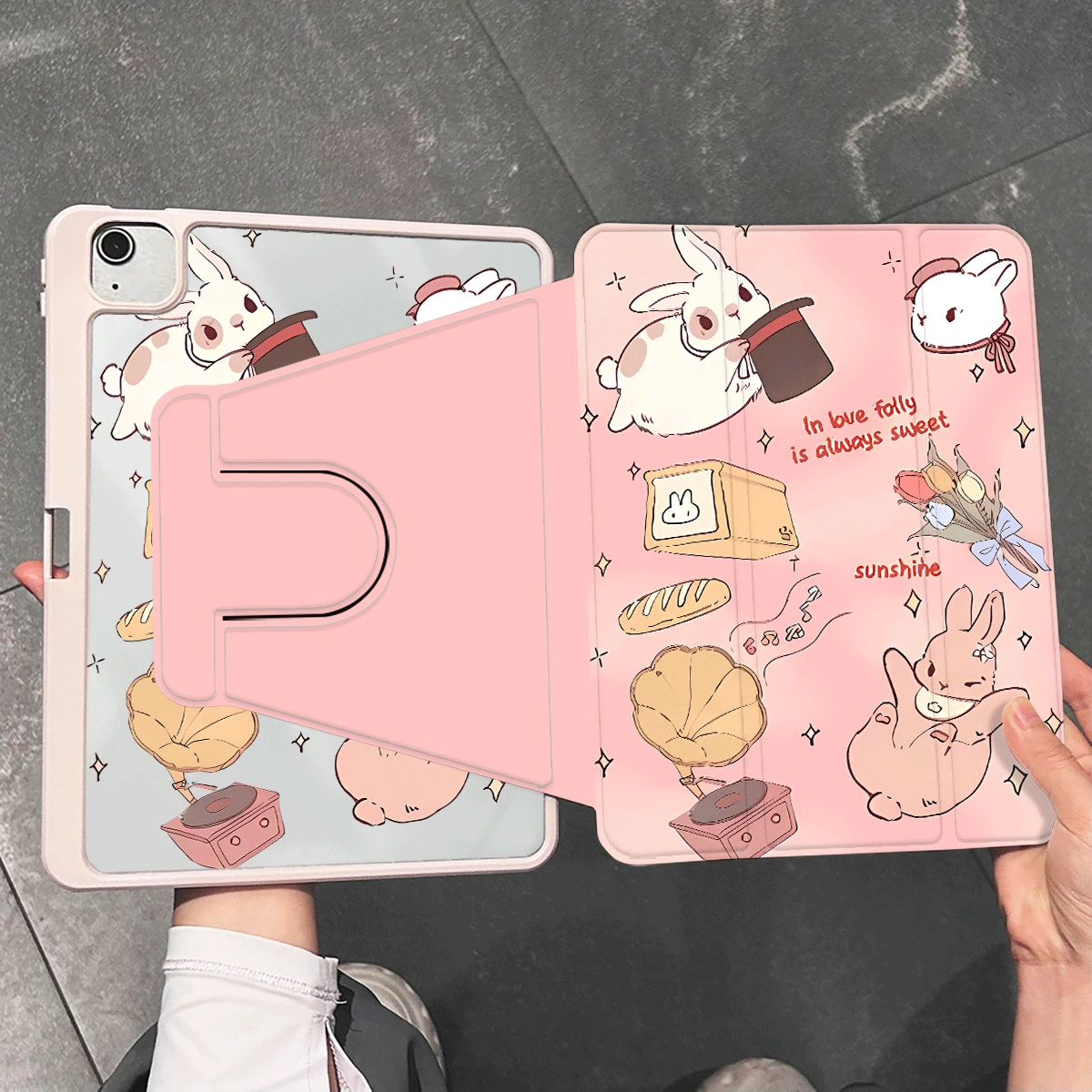 Fortune Cat Protective Tablet Case – Universal Fit