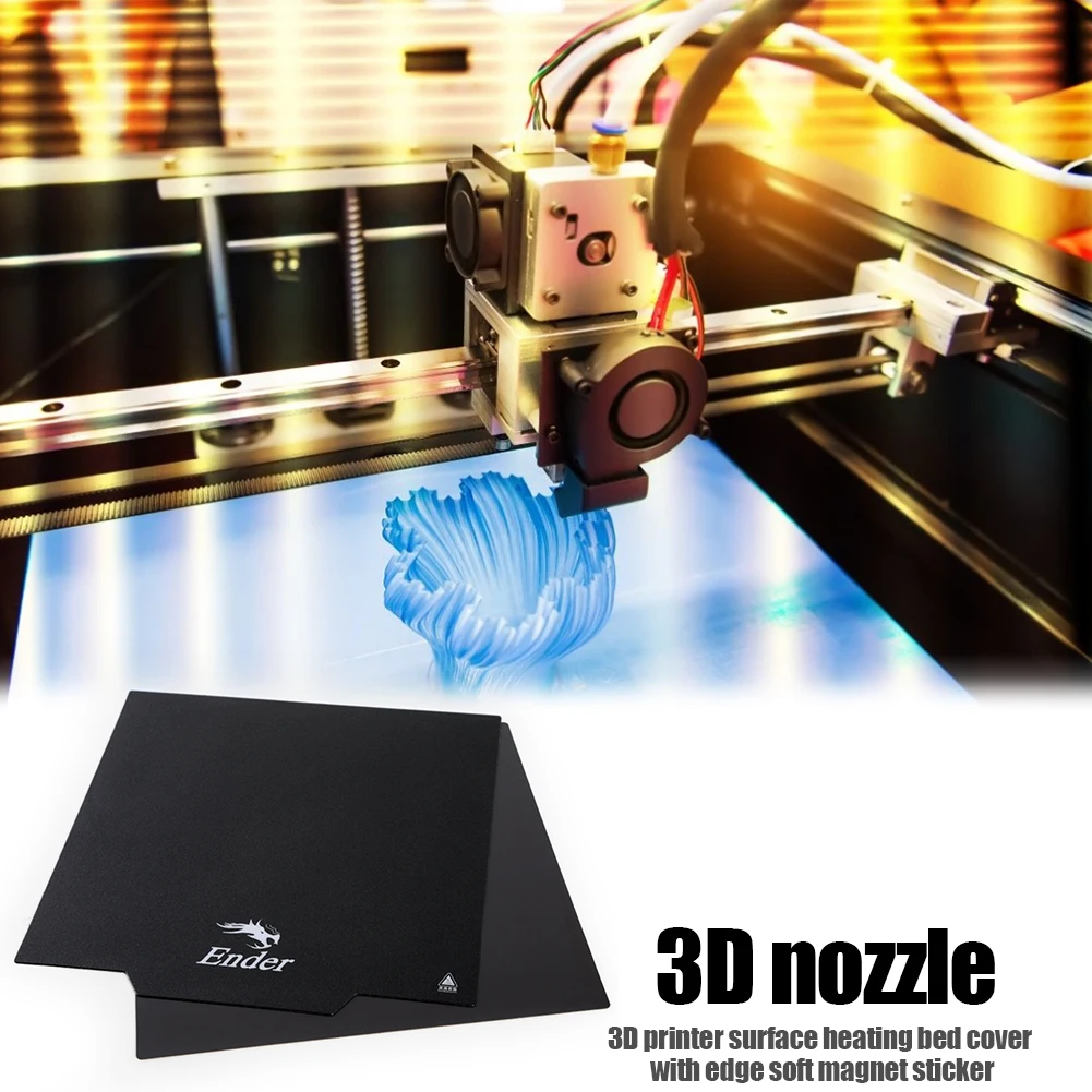 Description Picture 5 of itemFor Ender 3 Ender 3 Pro CR-20 3D Printer Flexible Removable Magnetic Build Plate Heatbed Sticker Hot Bed Build Surface Flex