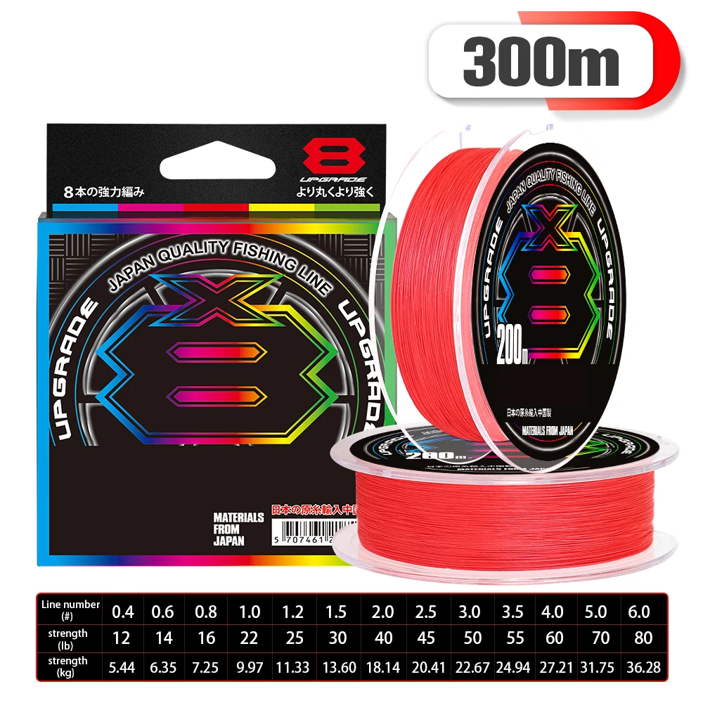 Japan Xbraid Upgrade X8 Never Fade Multicolor High Quality