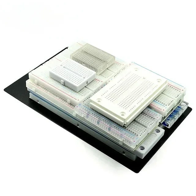 MB102 ZY-204 Solderless Breadboards Kit 170/400/700/830/1600 Holes Prototyping Boards for PCB Test Board for DIY Circuits