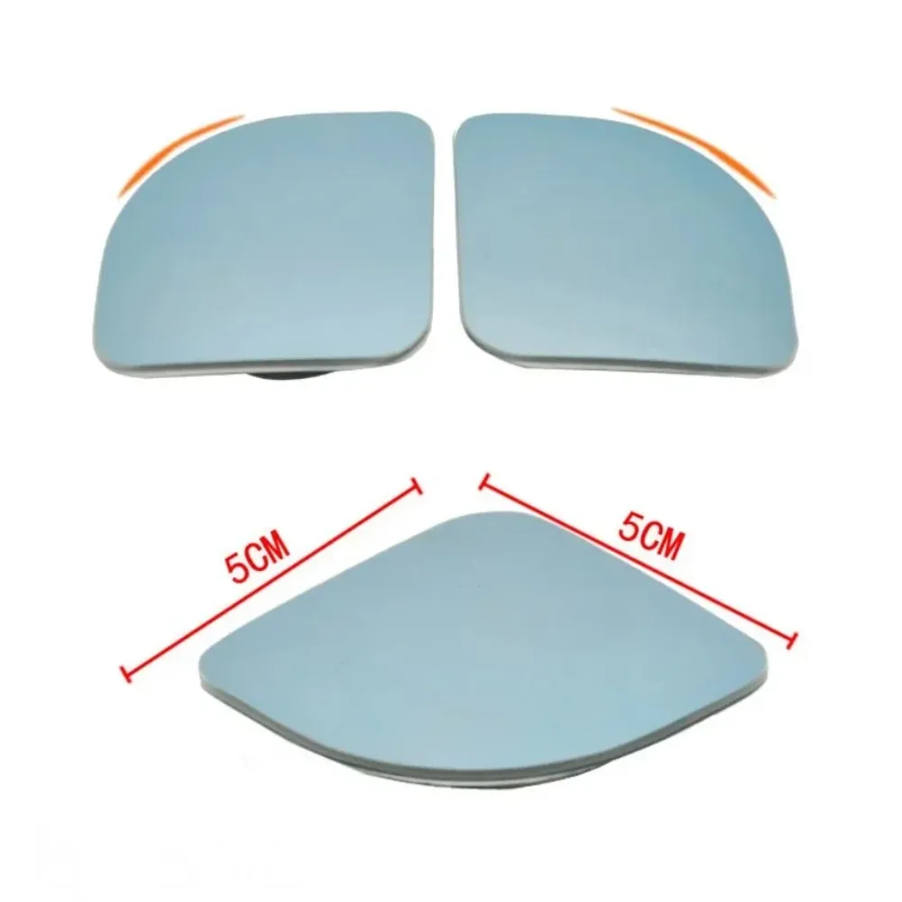 2PCS HD Wide Angle Blind Spot Car Mirrors – 360° Adjustable Frameless Round Auxiliary Rearview Mirrors for Safer Driving