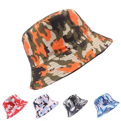 Camouflage Bucket Hats Men Military Tactical Hat Jungle Print Double-sided Outdoor Sun Cap Women Leisure Hiking Camping Caps