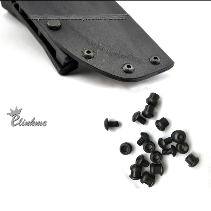 20pcs/bag 3.7mm Chicago Antirust CNC screws used for 2.0mm(0.08") Kydex Thermoplastic plank screw of knife scabbard Holster