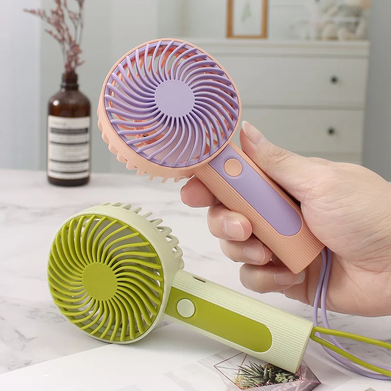 Mini Portable Fans 3 gear Handheld USB Rechargeable Fan Mini Desktop Air Cooler Outdoor Fan Cooling Travel Hand Fans 6