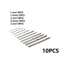 49 - Piece Precision Mini Hand Drill Set with Aluminum Handle for Jewelry, Crafts, and Woodworking (Silver)